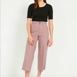 Frank and Oak Josephine wide leg good cotton pants - Dusty Lavender